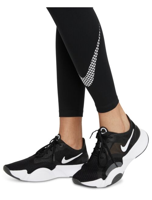 Nike Women's One Icon Clash Mid-Rise Full Leggings