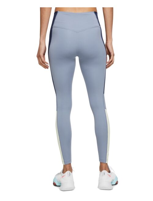 Nike Dri-FIT One Plus Size Color-Block Mid-Rise 7/8 Tights