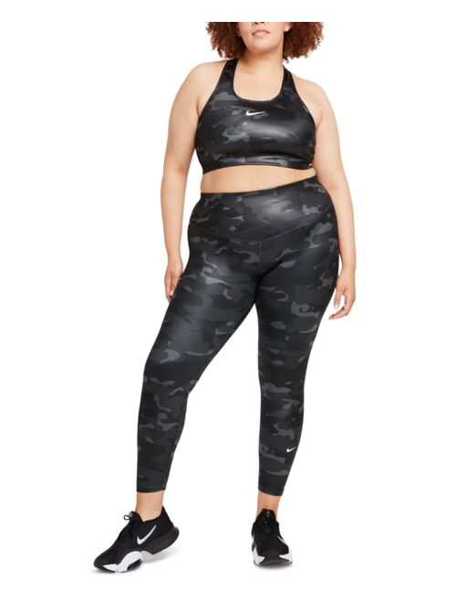 Nike Dri-FIT One Plus Size Mid-Rise Camo-Print Leggings