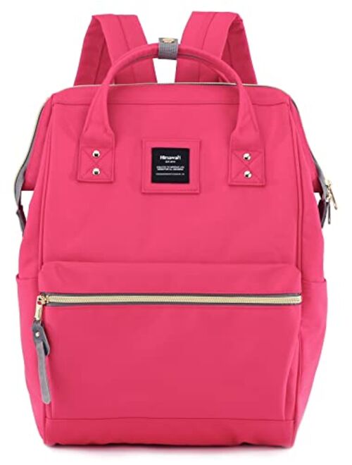 Himawari Travel School Backpack with USB Charging Port 15.6 Inch Doctor Work Bag for Women&Men College Students(900D-USB Rose Red)