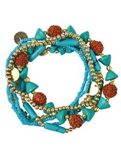 The Collection Royal Blue Heaven Strechy Bracelet