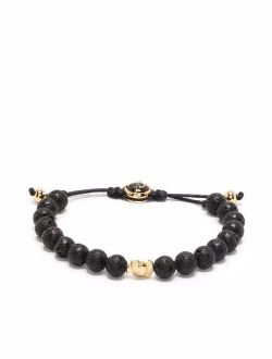 lava-beads logo-pendant bracelet