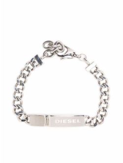 logo-tag chain bracelet