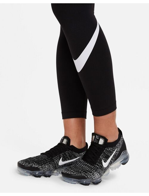 Nike Essentials Swoosh leggings in black