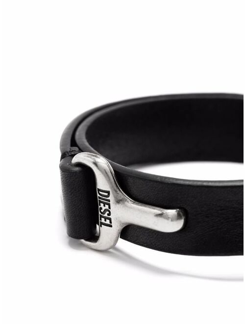 Diesel leather-strap bracelet