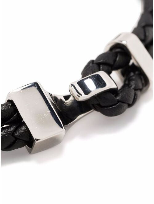 Diesel braided double-strand bracelet