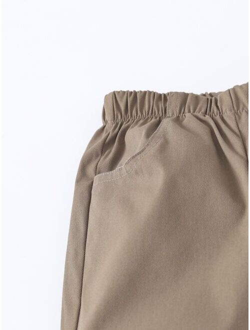 Shein Toddler Boys Elastic Waist Joggers