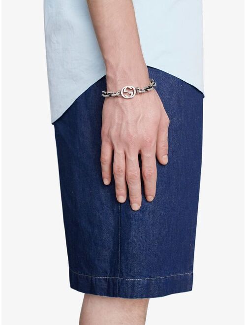 Gucci Sterling silver Interlocking G bracelet