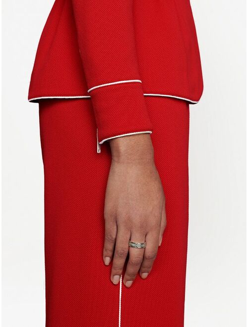 Gucci Interlocking G sterling silver ring