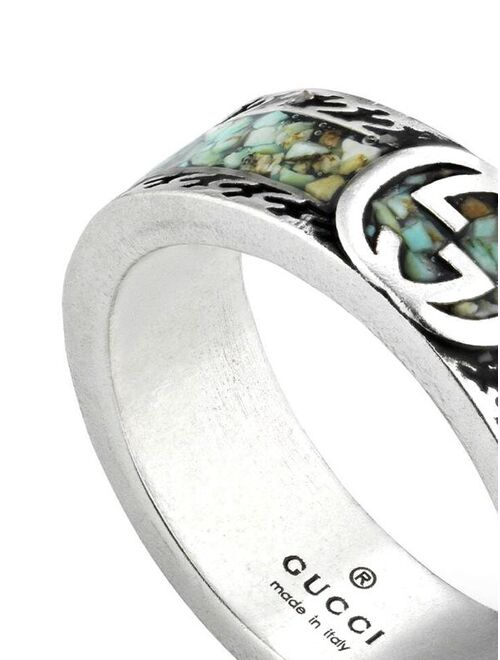 Gucci Interlocking G sterling silver ring