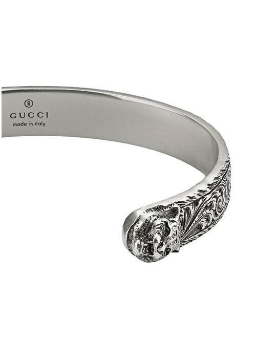 Gucci Bracelet in silver with feline head
