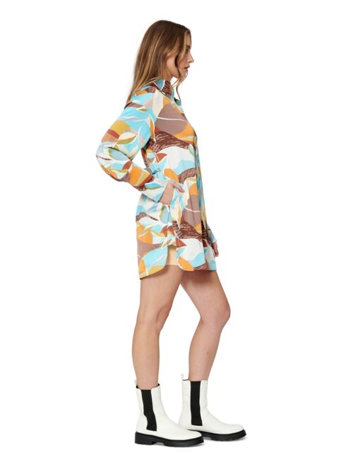 Bar III Sofia Richie Printed Shirt Dress, Created for Macy's