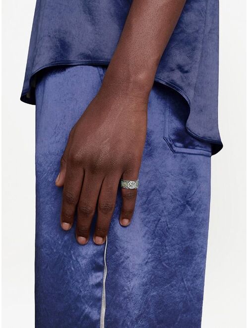 Gucci Interlocking G sterling silver ring