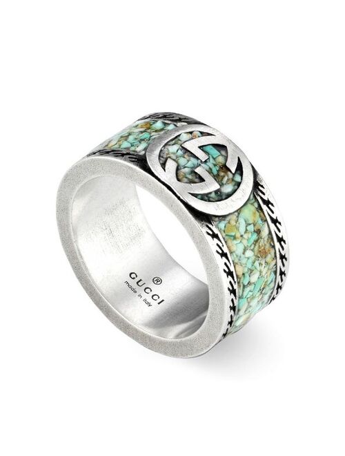 Gucci Interlocking G sterling silver ring