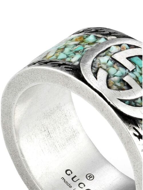 Gucci Interlocking G sterling silver ring