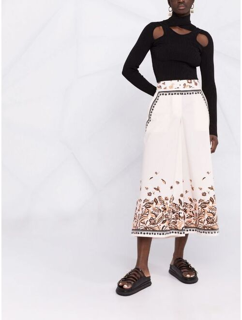 La DoubleJ Fauve print culottes