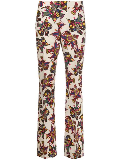 La DoubleJ Saturday Night bird print trousers