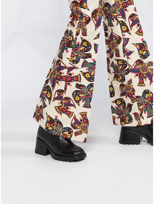 La DoubleJ Saturday Night bird print trousers
