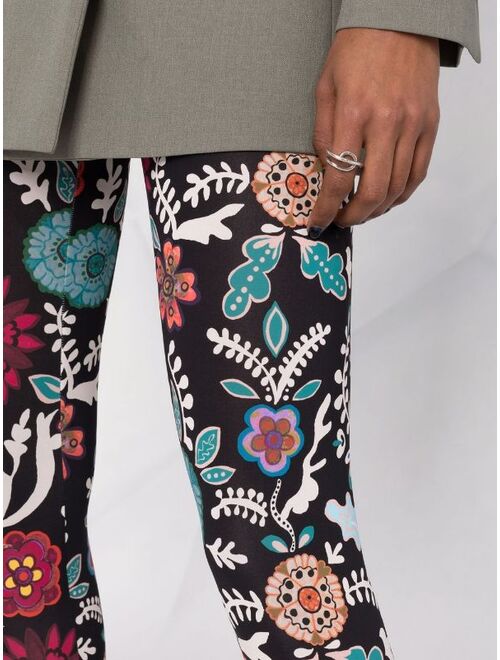La DoubleJ floral-print stretch leggings