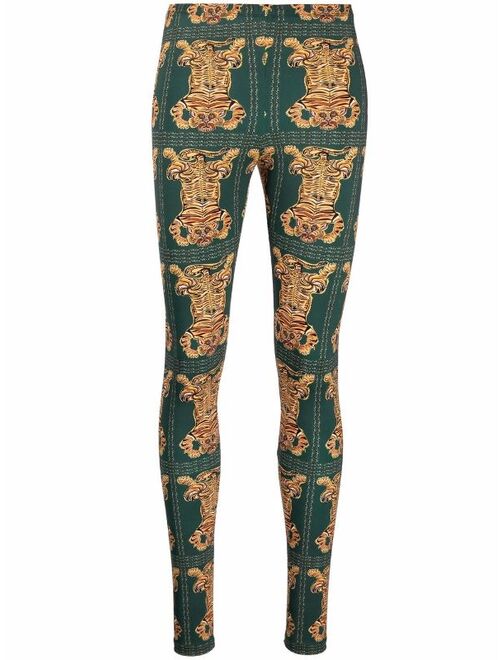 La DoubleJ floral-print stretch leggings