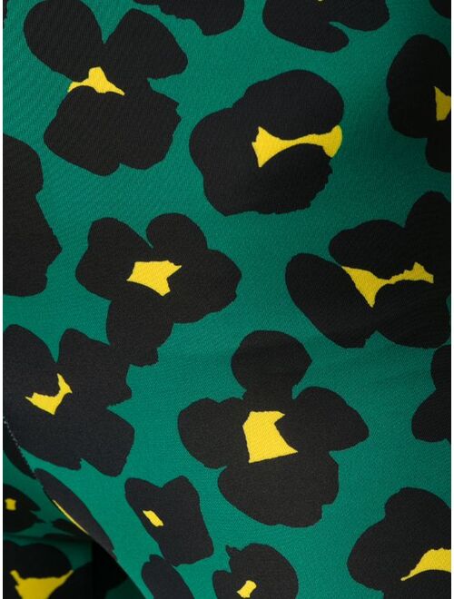 La DoubleJ floral leopard print leggings