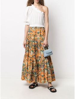 floral print maxi skirt