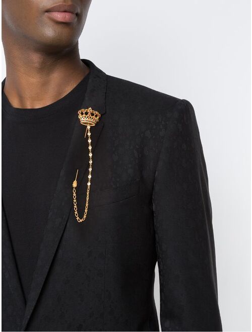 Dolce & Gabbana crown pin brooch