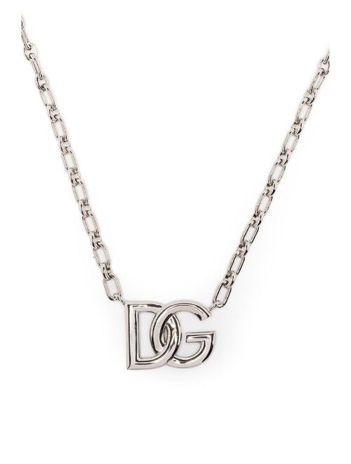 Dolce & Gabbana logo-plaque chain necklace