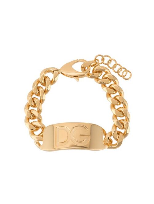 Dolce & Gabbana engraved logo link chain bracelet