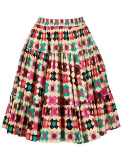geometric mid skirt