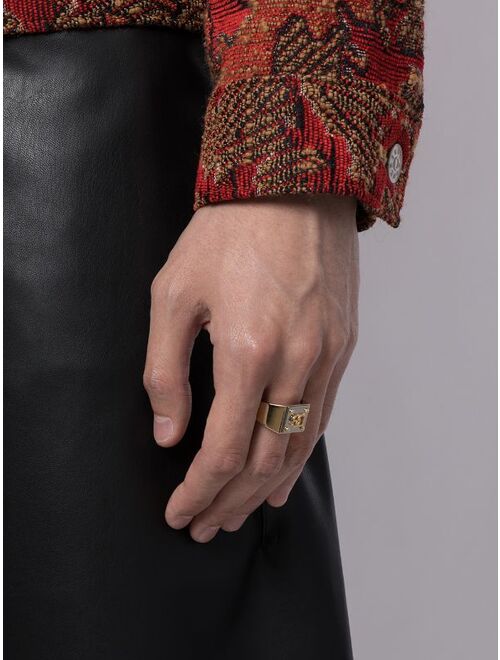 Dolce & Gabbana two-tone logo ring
