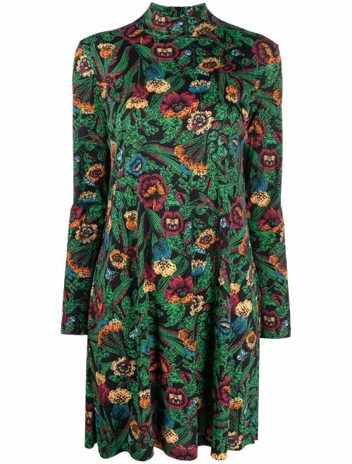 La DoubleJ Suitcase floral-print dress