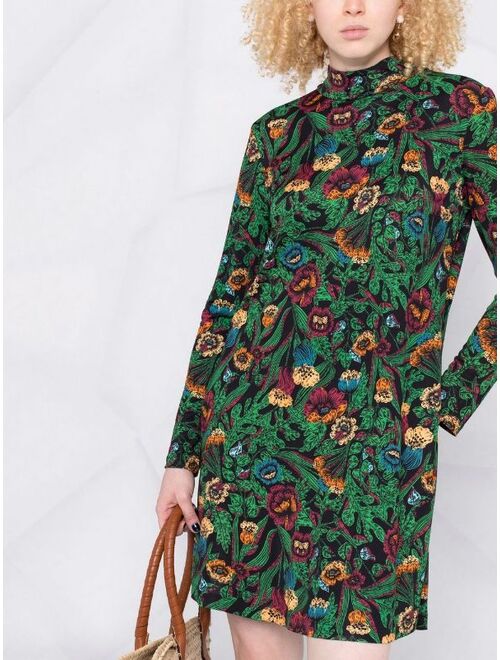 La DoubleJ Suitcase floral-print dress