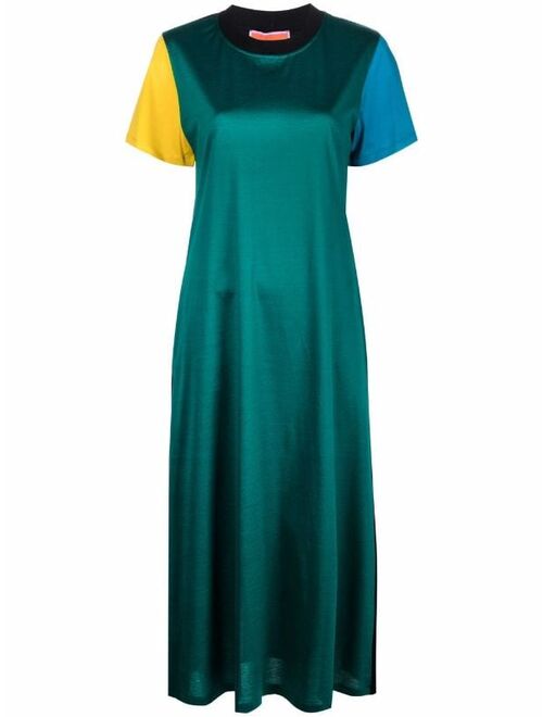 La DoubleJ colour-block sporty swing dress
