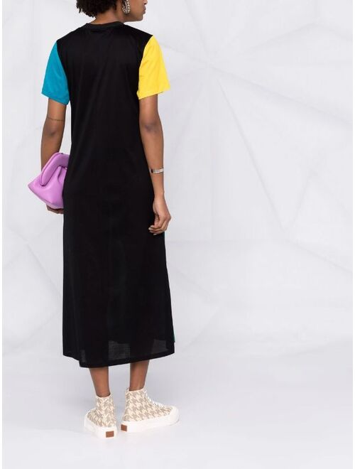 La DoubleJ colour-block sporty swing dress