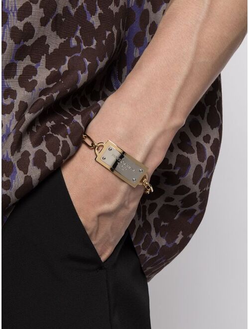 Dolce & Gabbana engraved chain-link bracelet