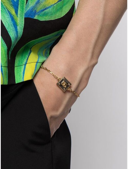 Dolce & Gabbana logo-plaque chain-link bracelet