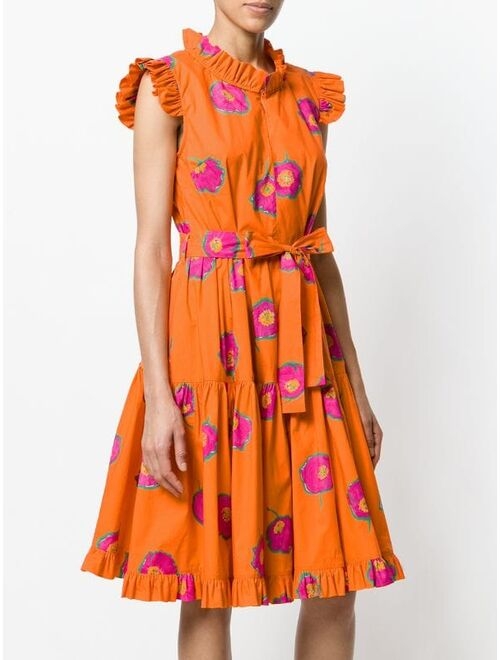 La DoubleJ floral print ruffle dress