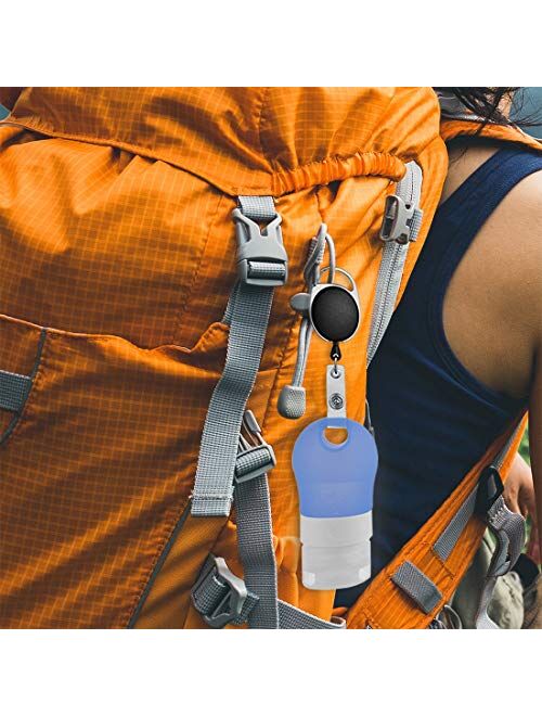 Linkidea Portable Silicone Travel Bottles Set, Empty Hand Soap Bottles Refillable Container for Toiletries, Shampoo, Liquid, Cosmetic Bottles (1.3 oz, Pack of 3)