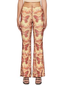 OMIGHTY SSENSE Exclusive Orange & Brown Butterfly Trousers