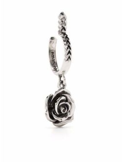 rose charm single earring