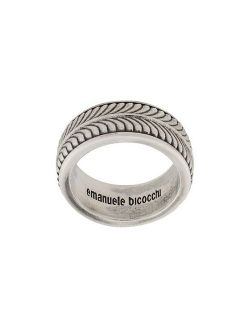 engraved band ring