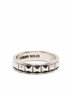 studded band ring