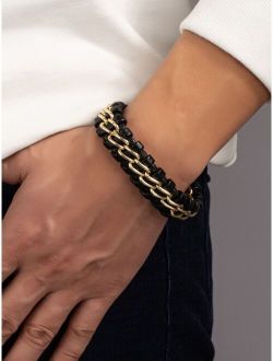 Men Chain Decor Bracelet
