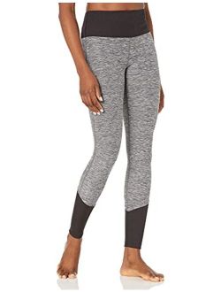 Women's High-Waisted Yoga Legging with Ribbed Cuffs