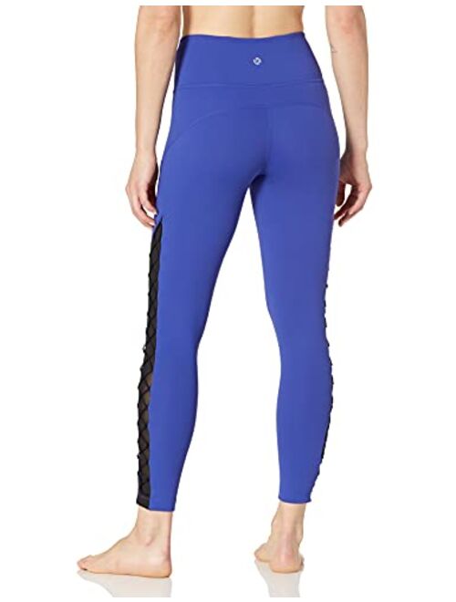 Amazon Brand - Core 10 Women's (XS-3X) Icon Series 'Lace-Up & Go' High Waist Yoga Legging - 24"