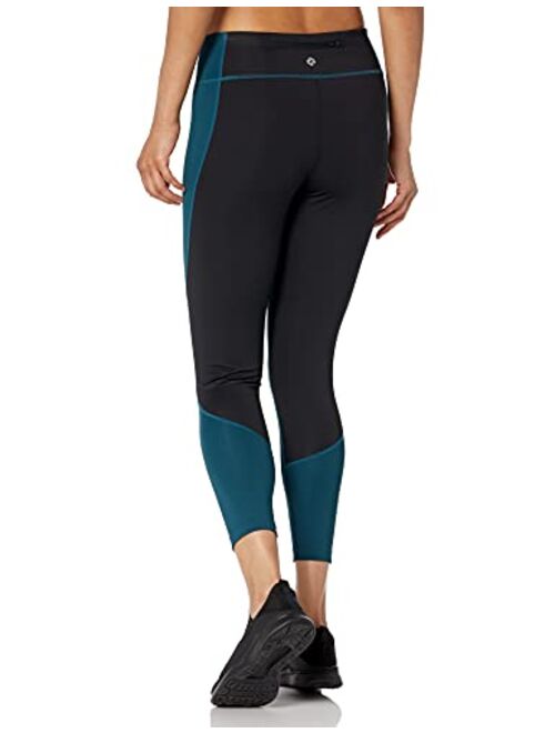 Core 10 Women's Colorblock High Waist Workout 7/8 Crop Legging - 24" (XS-3X)