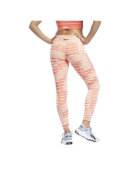 Core 10 by Reebok Women's Lux 2.0 Mid-Rise All Over Print Leggings