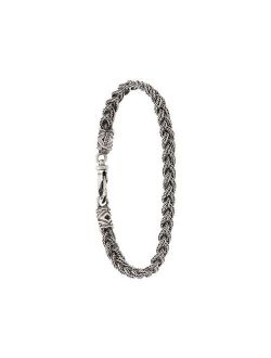 slim woven chain bracelet