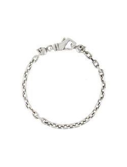 skull-charm chain bracelet